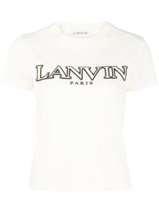 Lanvin t-shirt à patch logo - Blanc