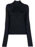 Zadig&Voltaire Micky cut-out merino-wool jumper - Bleu - thumbnail