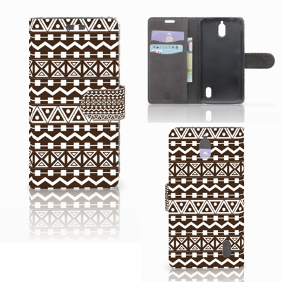 Huawei Y625 Telefoon Hoesje Aztec Brown