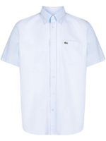 Lacoste chemise en coton à patch logo - Bleu