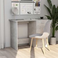 Bureau 100x50x76 cm spaanplaat betongrijs