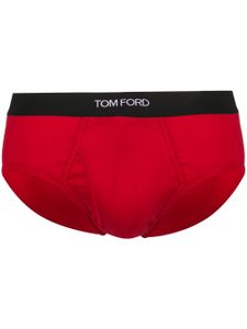 TOM FORD slip à taille à logo - Rouge