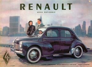 Renault Regie metalen wandbord