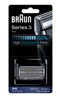 Braun Base Series 3 vervangend onderdeel scheerapparaat 31S zilver