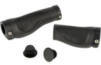 Trivio - Fiets Handvatten Nexus 128/95 Rubber Ergonomisch Lock-On Zwart