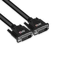Club3D DVI-kabel Dual Link (24+1) bidirectioneel 10m St/St