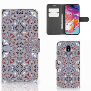 Samsung Galaxy A70 Bookcase Flower Tiles