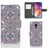 Samsung Galaxy A70 Bookcase Flower Tiles - thumbnail