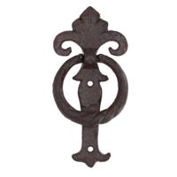 Esschert design Deurklopper klassiek - gietijzer - L16 cm - vintage - deurbel