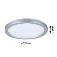 Paulmann 71004 P Atria Shine 11,2W 4000K 190mm ch mt Ks LED-plafondlamp LED 11.2 W Chroom (mat) - thumbnail