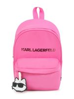 Karl Lagerfeld Kids sac à dos à logo imprimé - Rose