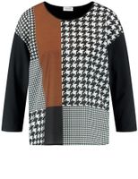 Gerry Weber Collection - SCHWARZ/BRAUN DRUCK Gerry Weber T-shirt pdp uni mw - Maat 38 Gerry Weber Collection - SCHWARZ/BRAUN DRUCK Gerry Weber T-shirt pdp uni mw - Maat 38