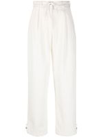 Emporio Armani pantalon fuselé en velours côtelé - Blanc