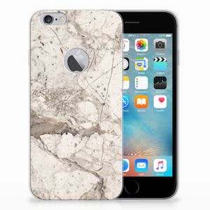 Apple iPhone 6 Plus | 6s Plus TPU Siliconen Hoesje Marmer Beige