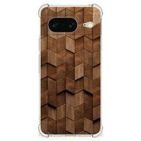 Stevig Telefoonhoesje voor Google Pixel 8 Wooden Cubes - thumbnail