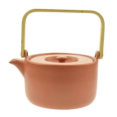 Orange85 Theepot - Terracotta - Oranje- Bruin - 80cl - Aardewerk - Met filter - Warmtehoudend Orange85 Theepot - Terracotta - Oranje- Bruin - 80cl - Aardewerk - Met filter - Warmtehoudend