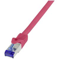 LogiLink C6A104S RJ45 CAT 6A S/FTP 15.00 m Rood 1 stuk(s)