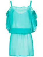 Amir Slama silk beach cover-up - Vert