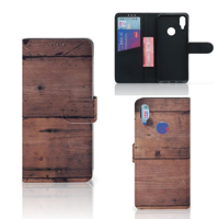 Xiaomi Redmi Note 7 Book Style Case Old Wood