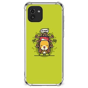 Samsung Galaxy A03 Stevig Bumper Hoesje Doggy Biscuit