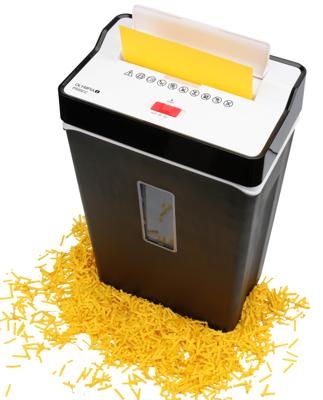Olympia PS 55 CC papiervernietiger Reepversnippering 22 cm 75 dB Zwart