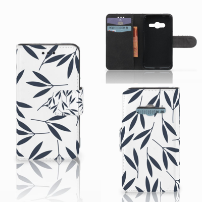 Samsung Galaxy Trend 2 Hoesje Leaves Blue