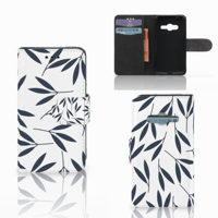 Samsung Galaxy Trend 2 Hoesje Leaves Blue