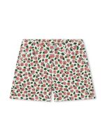 Kenzo Kids short en coton à fleurs - Blanc - thumbnail