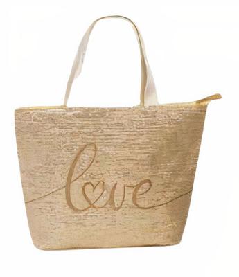 Fabrizio strandtas Love dames 41 liter polyester bruin Fabrizio strandtas Love dames 41 liter polyester bruin