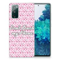 Samsung Galaxy S20 FE Silicone-hoesje Flowers Pink DTMP - thumbnail