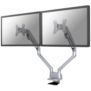 Neomounts FPMA-D750DSILVER Monitor-tafelbeugel 2-voudig 25,4 cm (10) - 81,3 cm (32) Grijs Zwenkbaar, Roteerbaar, Kantelbaar