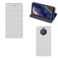 Nokia 9 PureView Hoesje met Magneet Stripes Dots - thumbnail