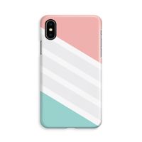 Strepen pastel: iPhone Xs Volledig Geprint Hoesje - thumbnail