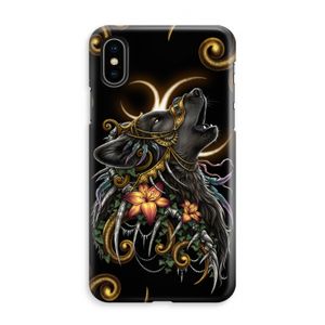 Huilende Wolf: iPhone XS Max Volledig Geprint Hoesje