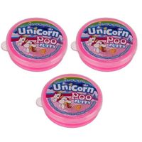 3x potjes roze eenhoorn slijm speelgoed 40 gram