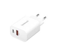 Intenso W30AC USB-oplader 30 W Binnen Uitgangsstroom (max.) 3 A Aantal uitgangen: 2 x USB-A, USB-C USB Power Delivery (USB-PD) - thumbnail