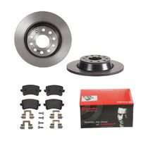 Remmenset, remschijf BREMBO, Remschijftype: Massief, Inbouwplaats: Achteras: , u.a. für VW, Seat, Audi - thumbnail