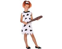 Atosa 56838 Infantil kostuum Caveman/Cavewoman 5-6, zwart/wit, 5 tot 6 jaar