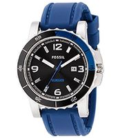 Horlogeband Fossil AM4258 Silicoon Blauw 22mm