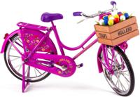 Matix miniatuurfiets Old Dutch 30 x 16 cm metaal roze/paars