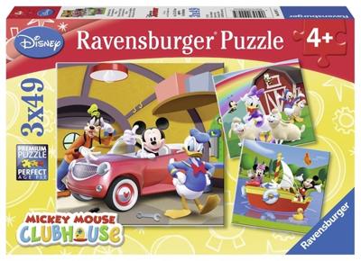 Ravensburger puzzel Disney iedereen houdt van Mickey - 3 x 49 stukjes Ravensburger puzzel Disney iedereen houdt van Mickey - 3 x 49 stukjes
