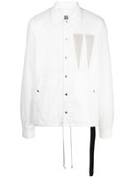 Rick Owens DRKSHDW surchemise à coupe légère - Blanc