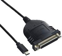 StarTech. com USB C naar parallelle printerkabel - DB25 vrouwelijke poort voor IEEE1284-printers - Busaangedreven - printerkabeladapter - USB naar DB25 (ICUSBCPLLD25)