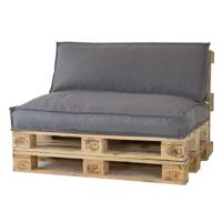 2L Home & Garden Palletkussen Metro Lounge Grijs - 120 x 80cm