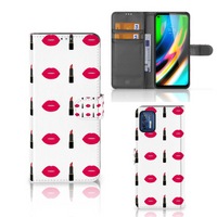 Motorola Moto G9 Plus Telefoon Hoesje Lipstick Kiss - thumbnail