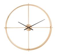 J-Line Wandklok 'Rudolph' 82cm, kleur Goud