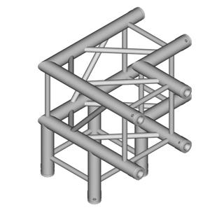 Duratruss DT 34/3-C30-LD90 drieweg vierkant truss hoekstuk 500 mm