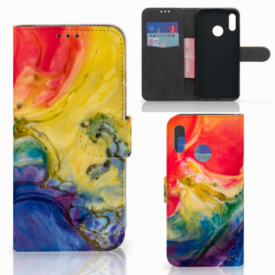 Hoesje Huawei P Smart 2019 Watercolor Dark