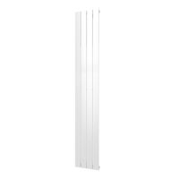 Plieger Cavallino Retto designradiator verticaal enkel middenaansluiting 1800x298mm 614W mat wit 7252960