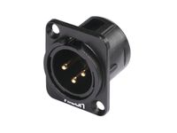 HICON XLR mounting plug 3pin HI-X3DM